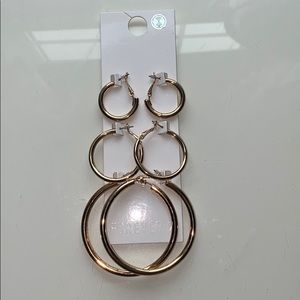 Gold hoop earrings